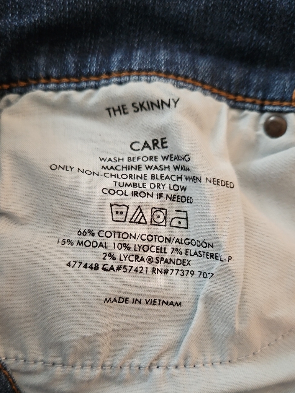 Ann Taylor Dark Blue Skinny Jeans - Picture 3 of 7